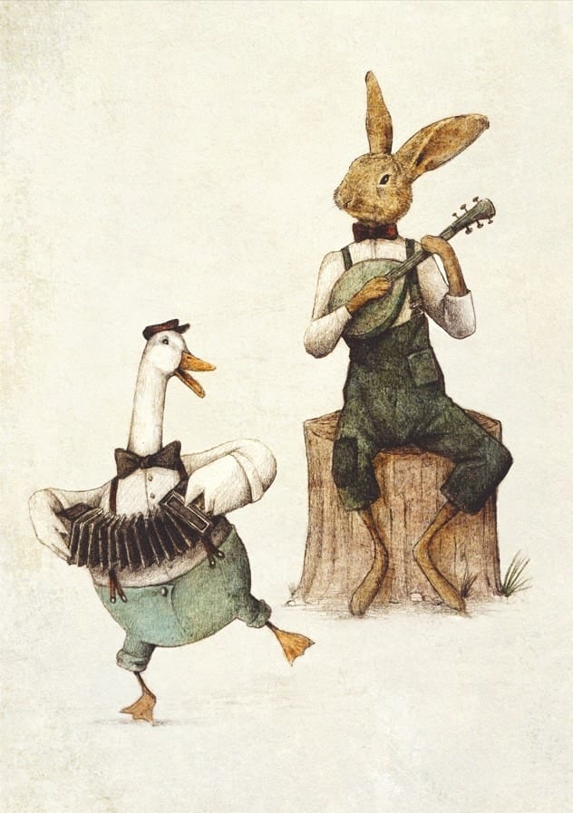 Feathered Furry Harmony By Mike Koubou