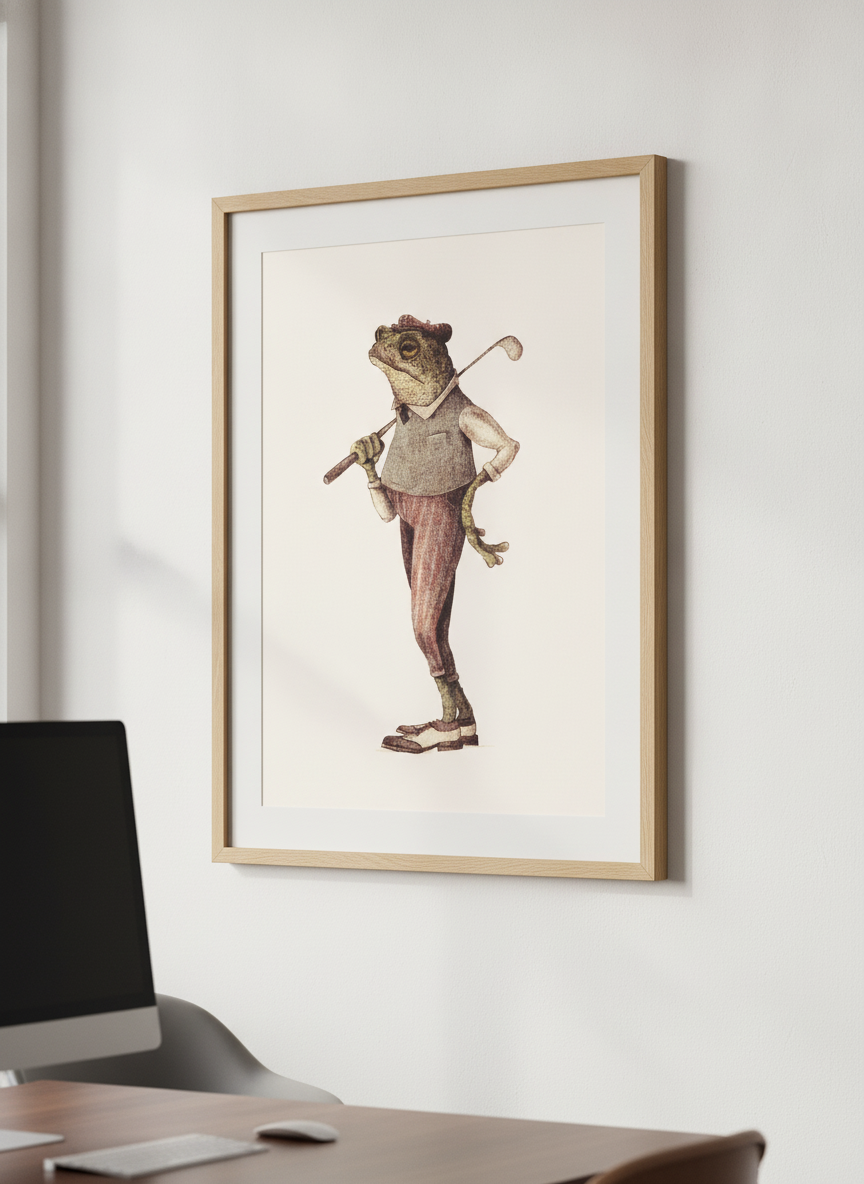 Contemporary wall art featured in a bright modern office workspace