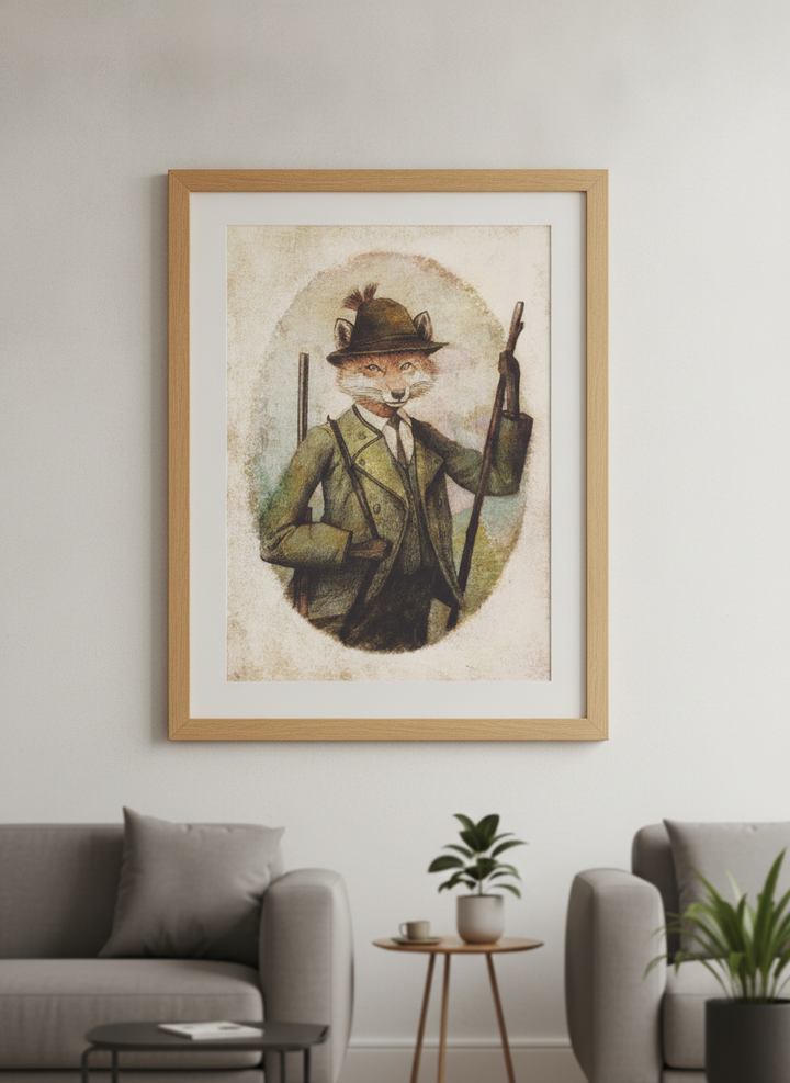 Modern wall art styled above a sofa in a neutral living room