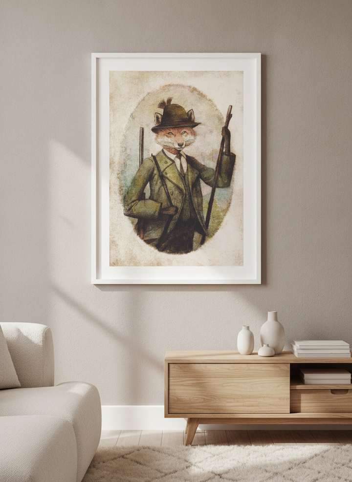 Modern wall art styled above a sofa in a neutral living room