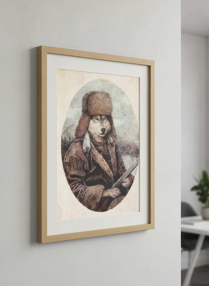 Contemporary wall art featured in a bright modern office workspace
