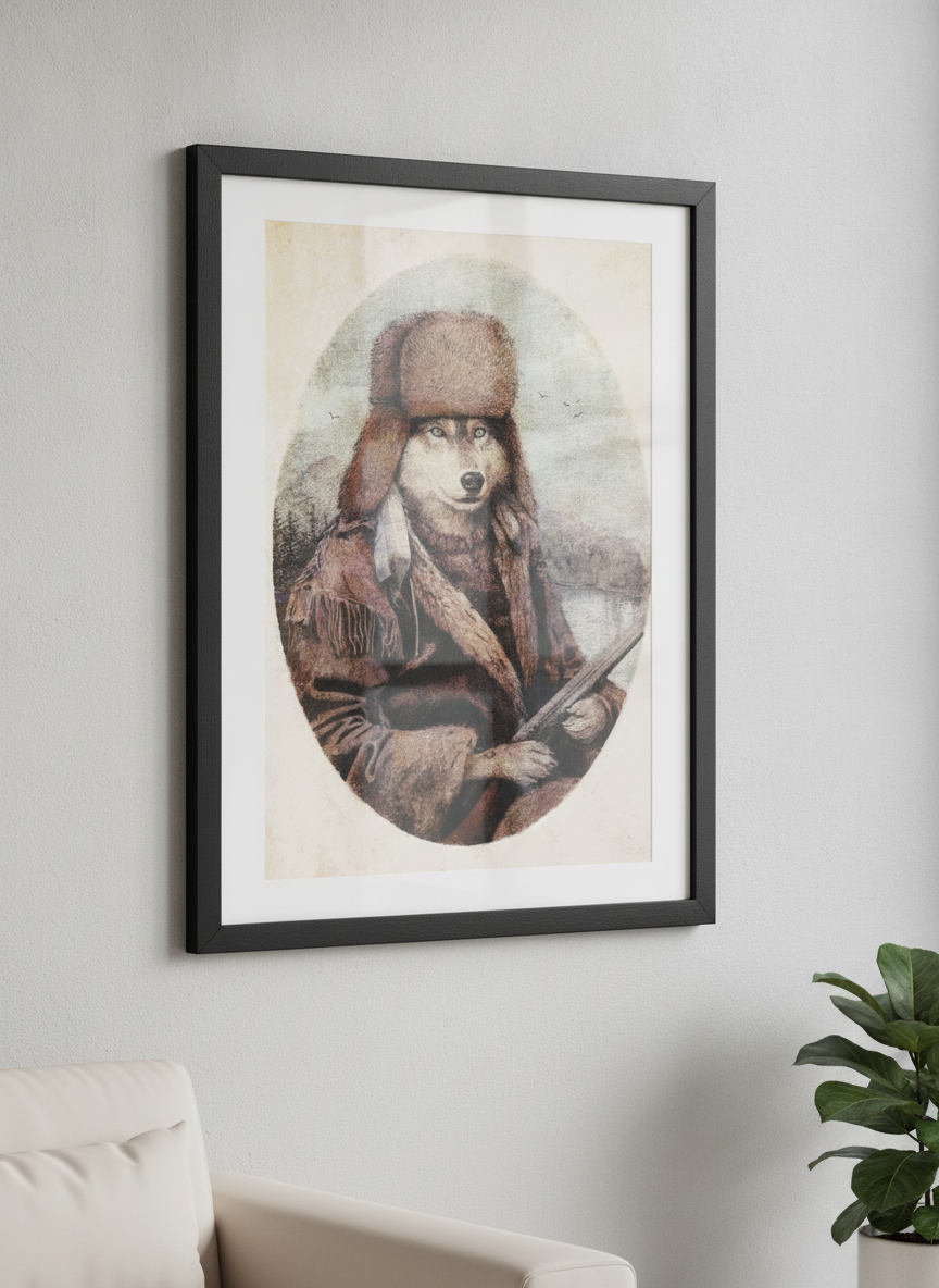 Modern wall art styled above a sofa in a neutral living room