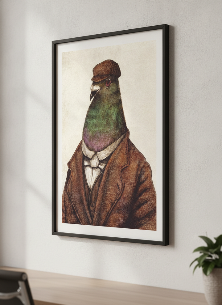 Contemporary wall art featured in a bright modern office workspace