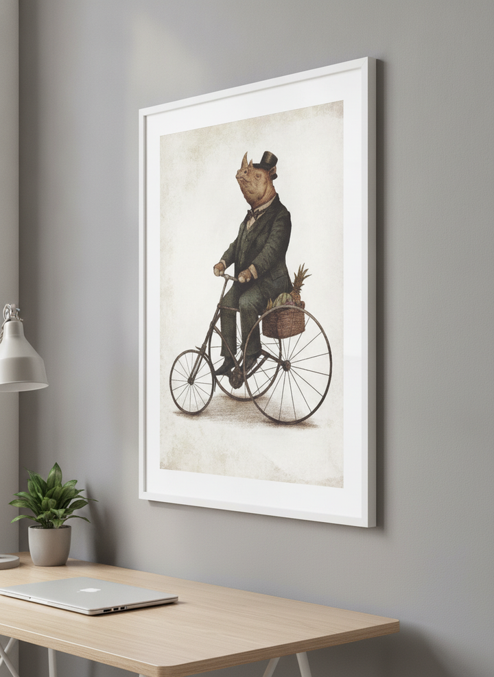 Contemporary wall art featured in a bright modern office workspace