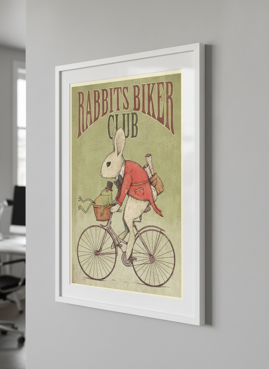 Contemporary wall art featured in a bright modern office workspace
