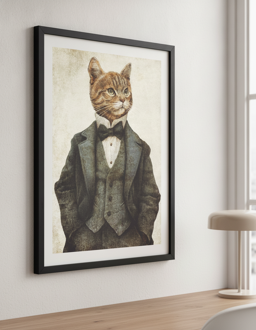 Contemporary wall art featured in a bright modern office workspace