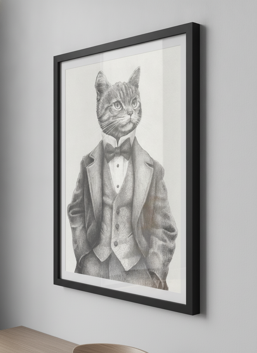 Contemporary wall art featured in a bright modern office workspace
