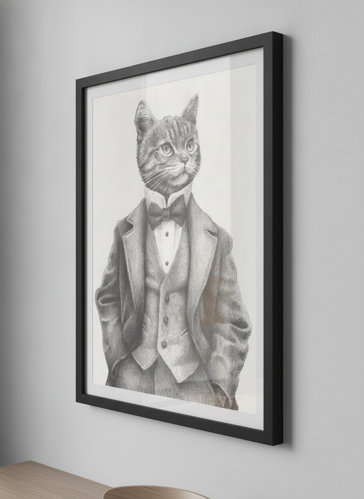 Contemporary wall art featured in a bright modern office workspace