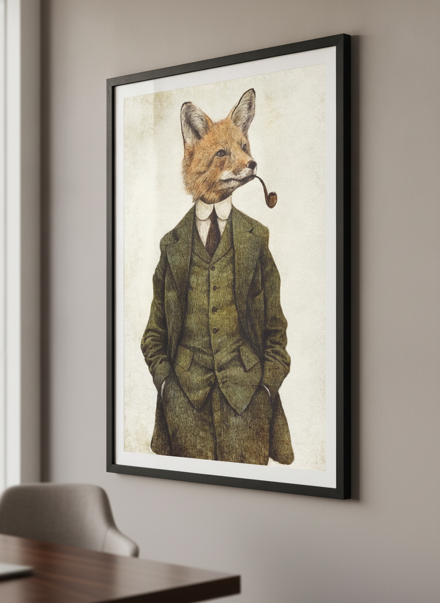 Contemporary wall art featured in a bright modern office workspace