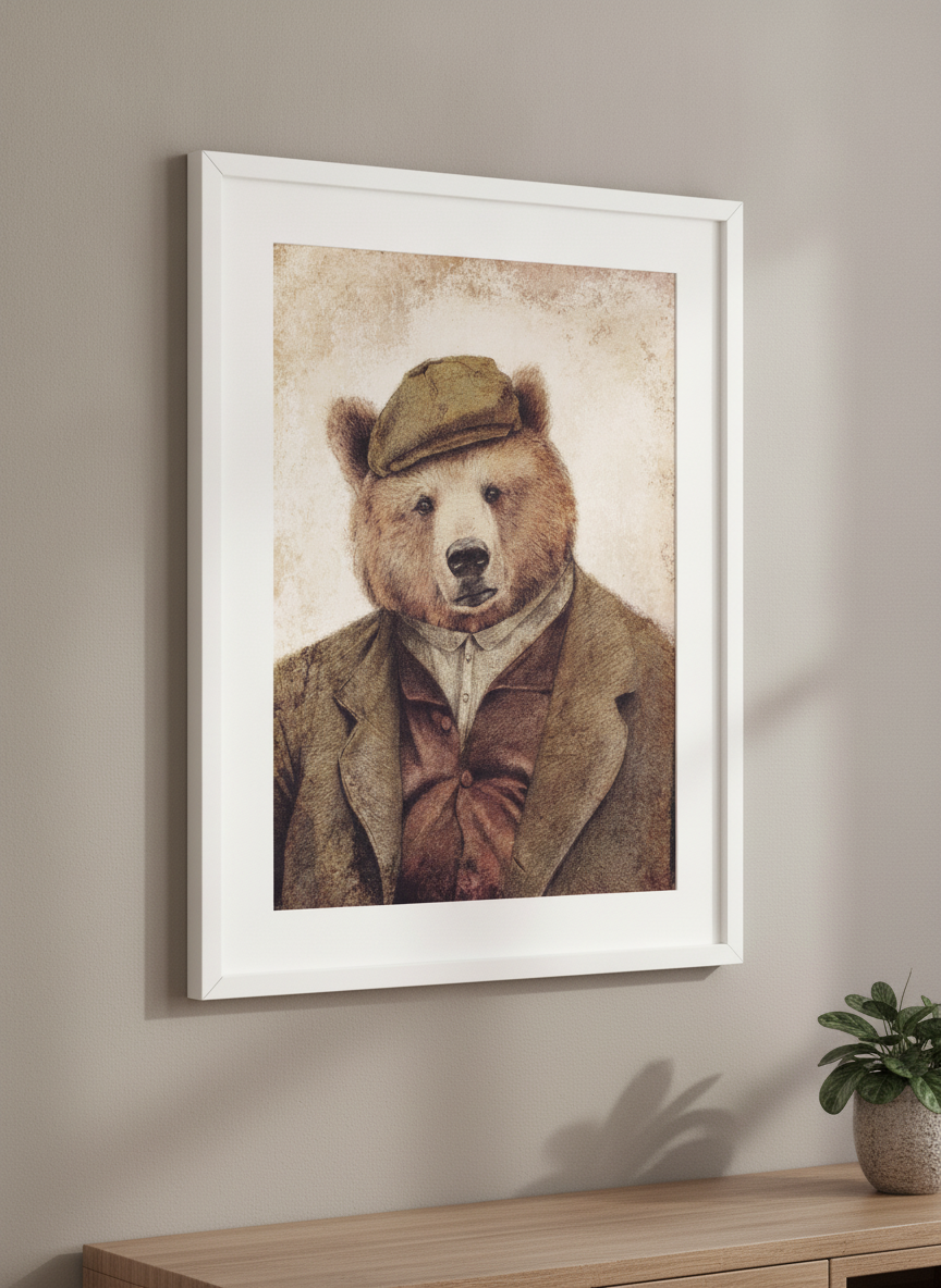 Modern wall art styled above a sofa in a neutral living room