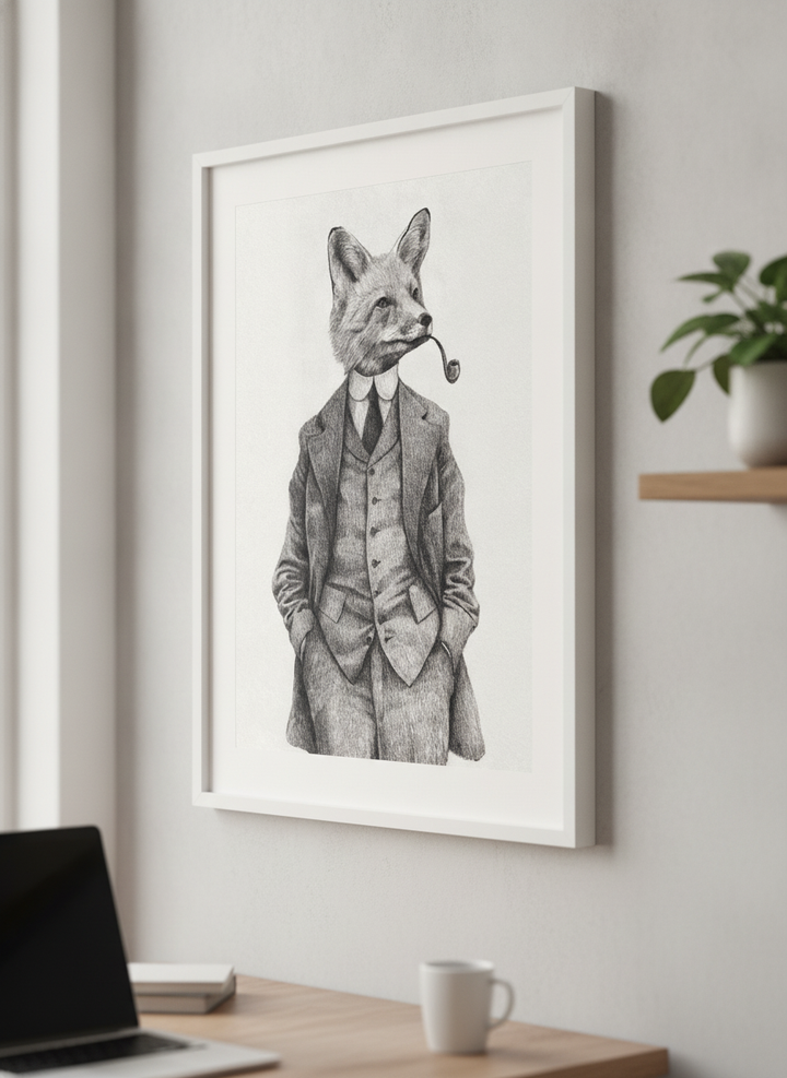 Contemporary wall art featured in a bright modern office workspace