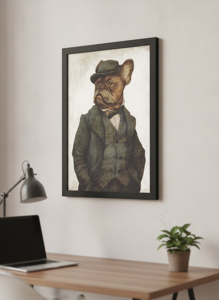 Contemporary wall art featured in a bright modern office workspace