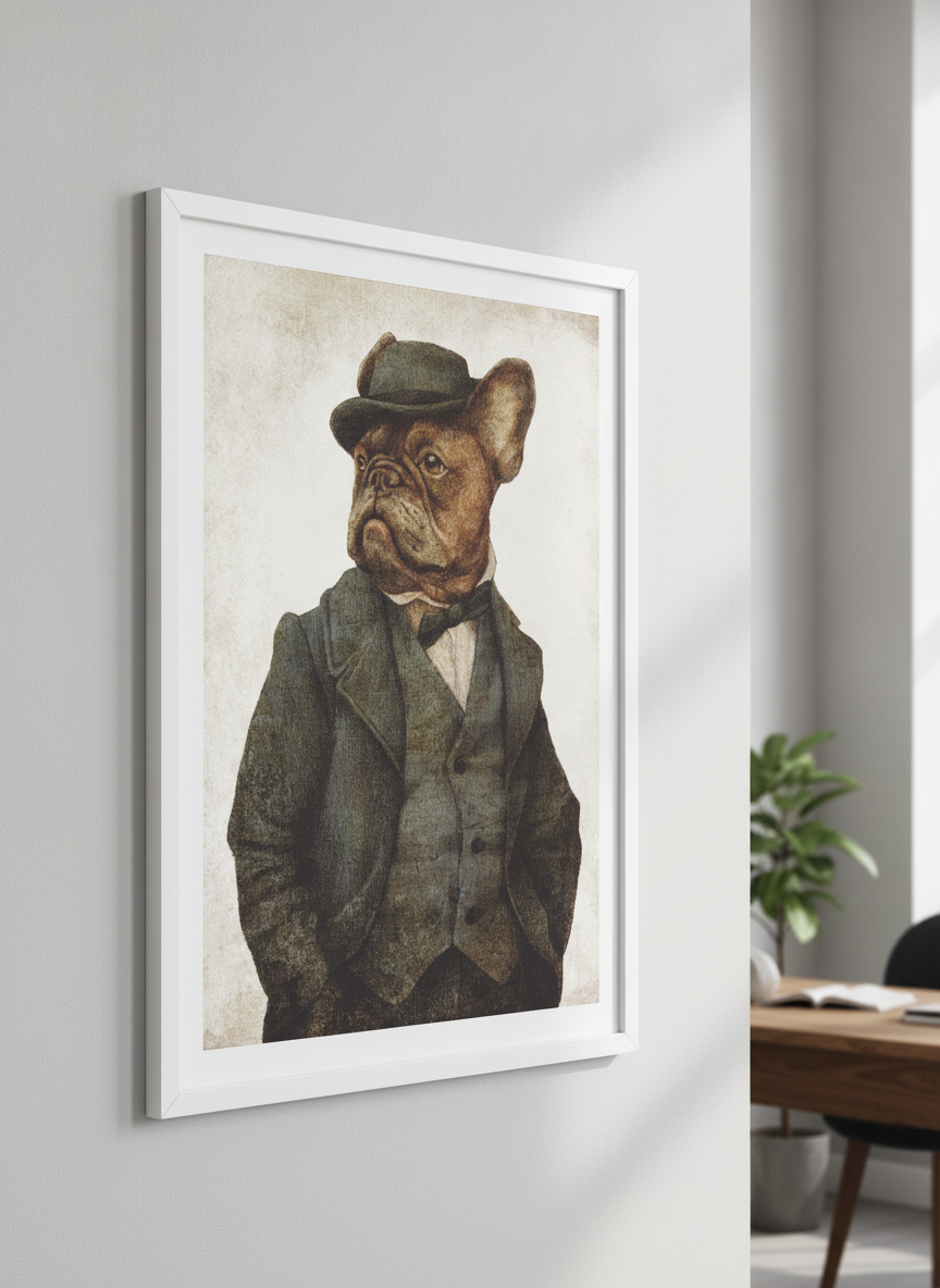 Contemporary wall art featured in a bright modern office workspace