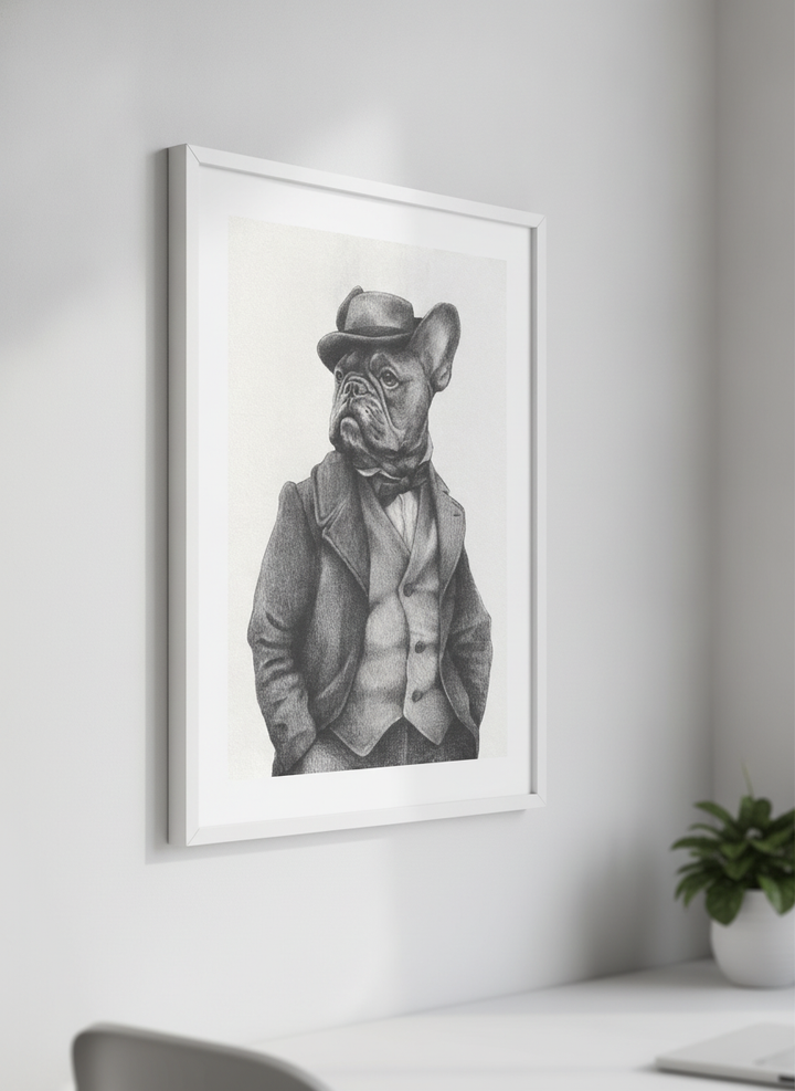 Contemporary wall art featured in a bright modern office workspace