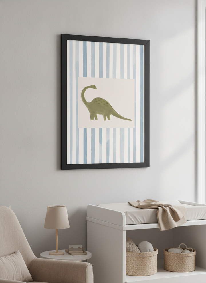 Soft neutral wall art styled in a serene nursery with pastel tones