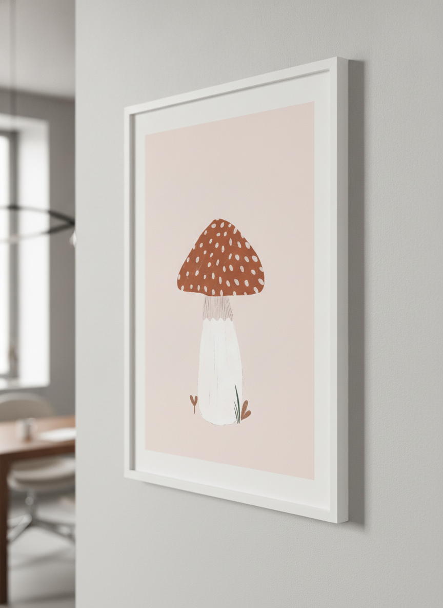 Contemporary wall art featured in a bright modern office workspace