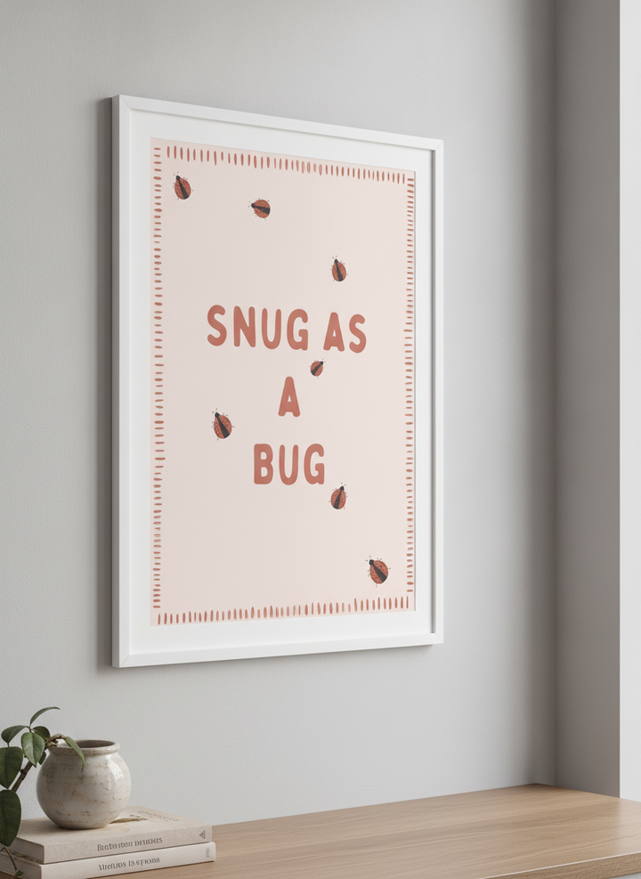 Artwork styled on the wall of a bright modern kitchen