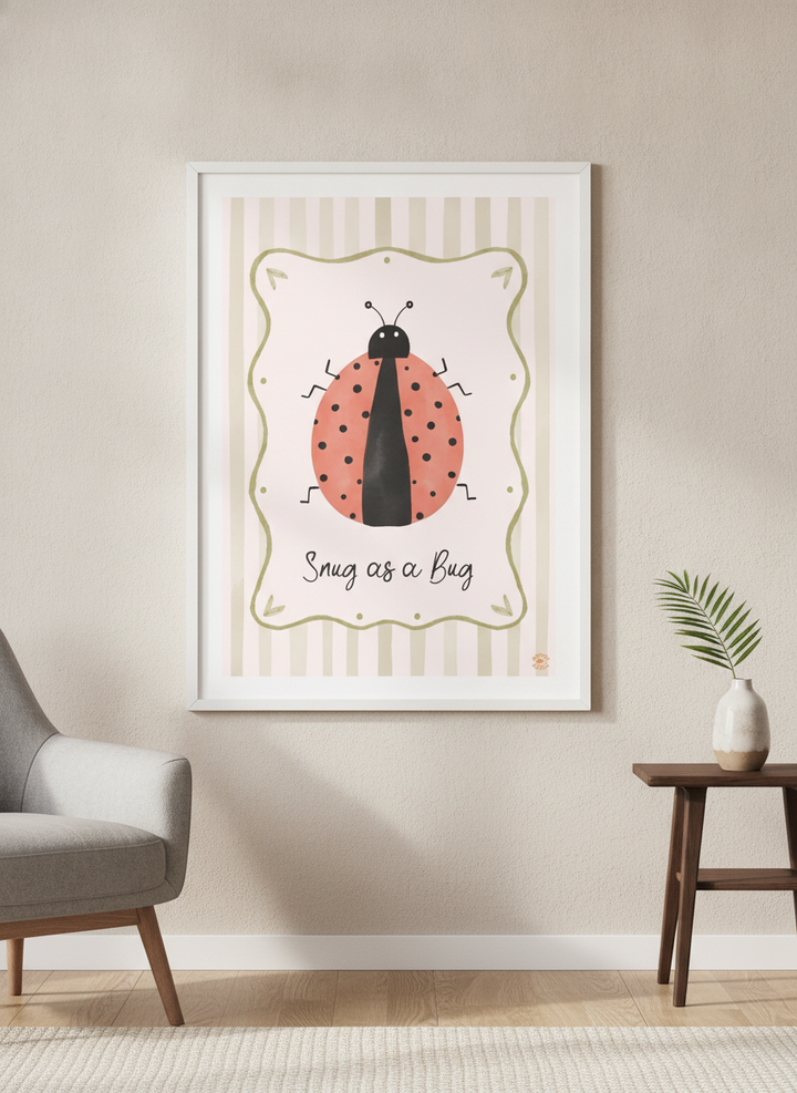 Modern wall art styled above a sofa in a neutral living room