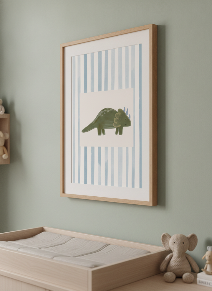 Soft neutral wall art styled in a serene nursery with pastel tones