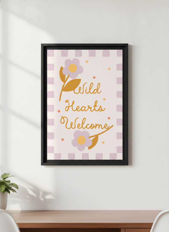 Contemporary wall art featured in a bright modern office workspace
