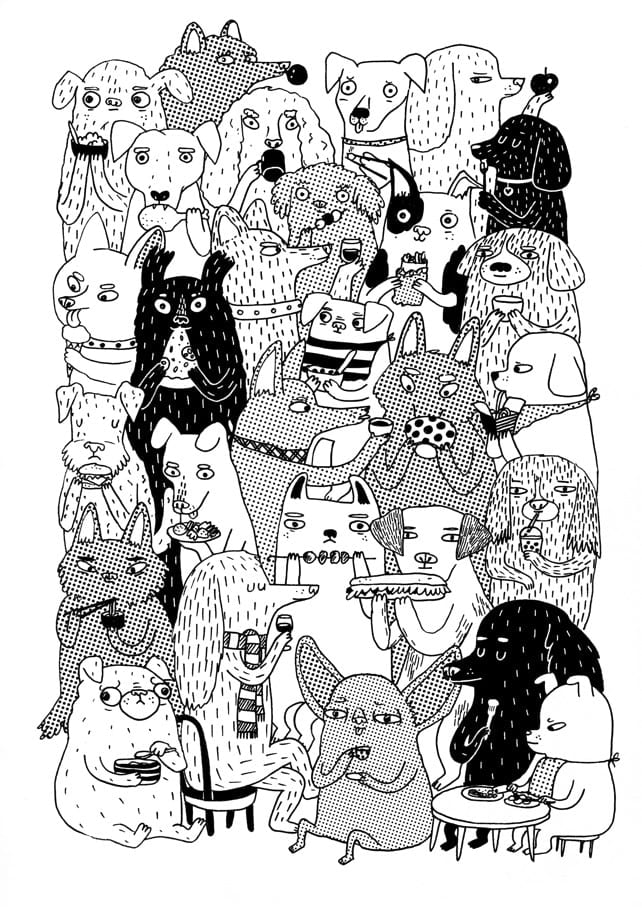 Dogs Eating Copy By Luka VA
