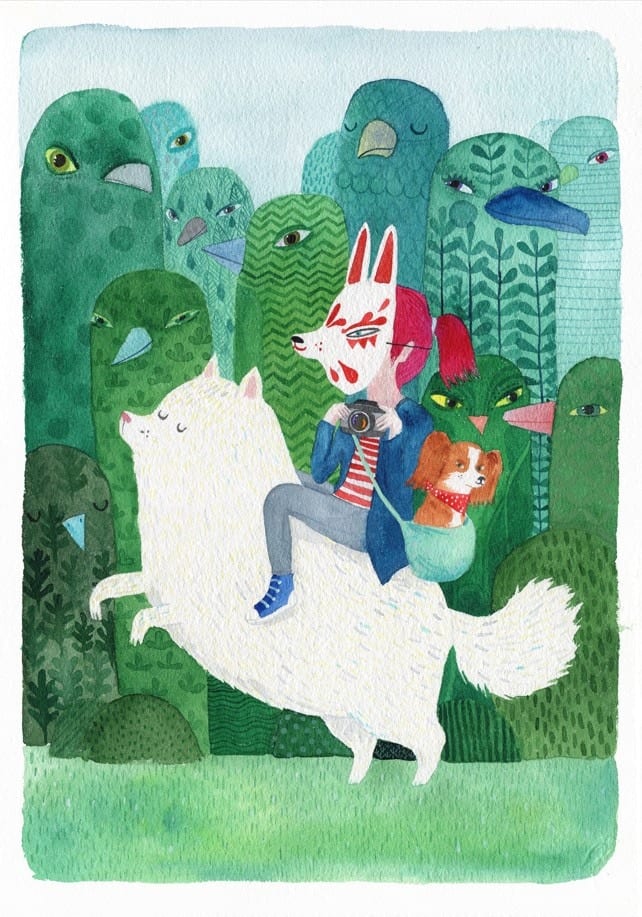 Green Bird Forest By Luka VA