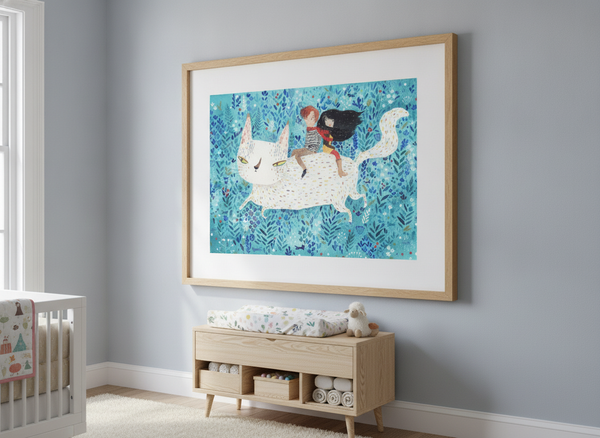 White Giant Cat By Luka VA