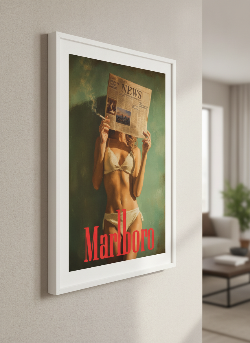 Modern wall art styled above a sofa in a neutral living room