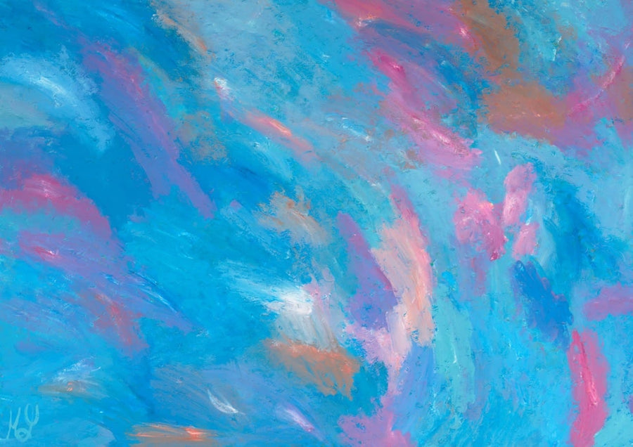 Colour Having A Party With Blue By Helen Joynson | Art & Canvas Print