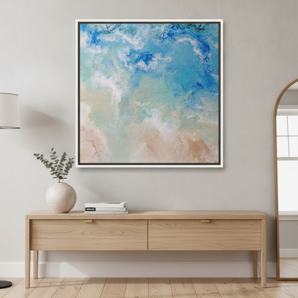 Sorrento Sands By Angela Anderson | Canvas Square Print