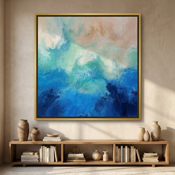 Tidal Creeks, Kimberley Coast By Angela Anderson | Canvas Square Print