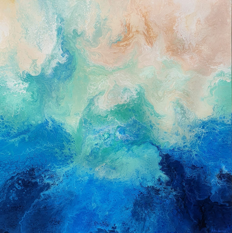 Tidal Creeks, Kimberley Coast By Angela Anderson | Canvas Square Print