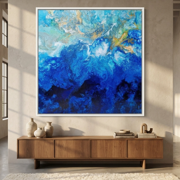 Wild Seas Portsea By Angela Anderson | Canvas Square Print