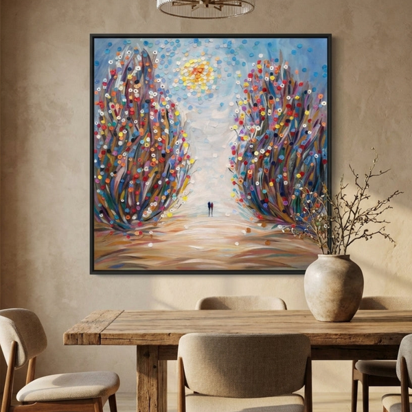 Among Flowers By Ekaterina Ermilkina | Canvas Square Print