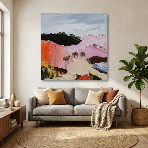 A Little While Longe By Angela Hawkey | Canvas Square Print