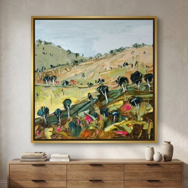 All The Meadows By Angela Hawkey | Canvas Square Print