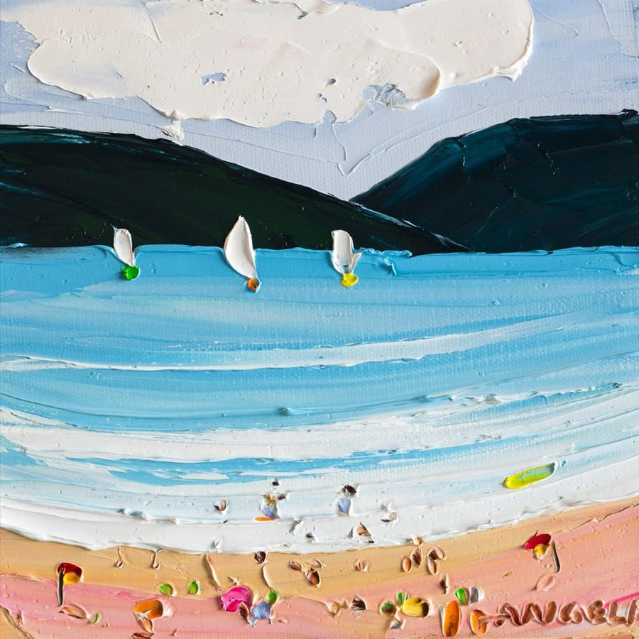 Bayside Bliss By Angela Hawkey | Canvas Square Print