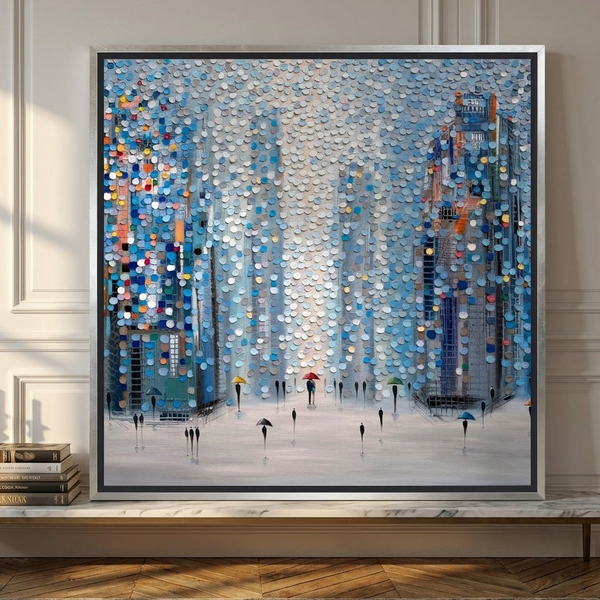 Metropolitan Dreams By Ekaterina Ermilkina | Canvas Square Print