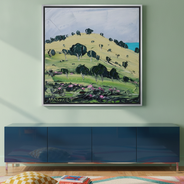 Blue Beyond 2 By Angela Hawkey | Canvas Square Print