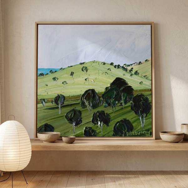 Blue Beyond By Angela Hawkey | Canvas Square Print