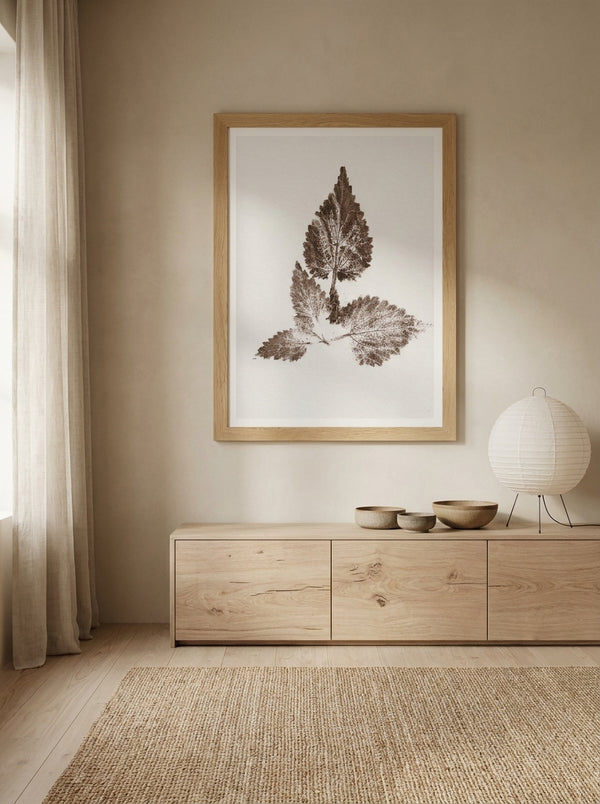 Earthy Botanical Leaf Print By Maira Ribena | Art & Canvas Print