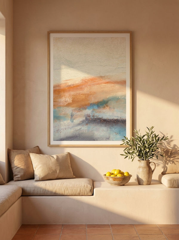 Abstract Horizon Painting By Dina Dankers | Art & Canvas Print