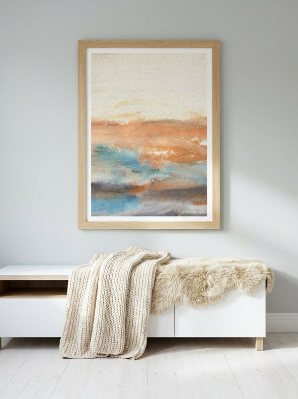 Abstract Horizon Painting By Dina Dankers | Art & Canvas Print