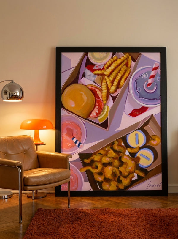 Clam Shack Lunch By Laurel Greenfield | Art & Canvas Print