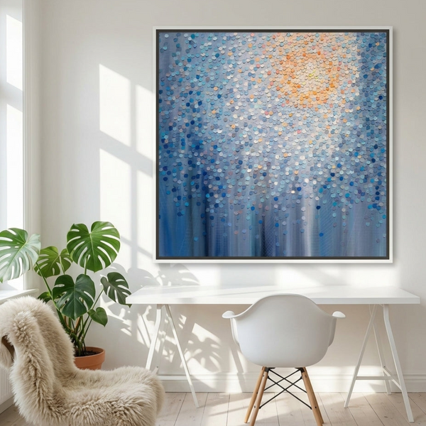Sunrise Over The City By Ekaterina Ermilkina | Canvas Square Print