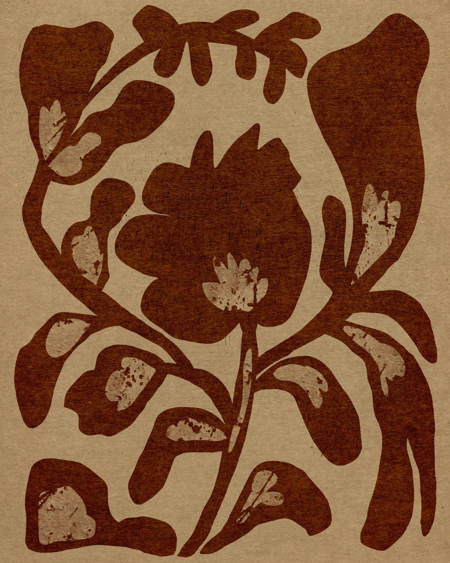 Earthy Floral Motif By Josie George | Art & Canvas Print