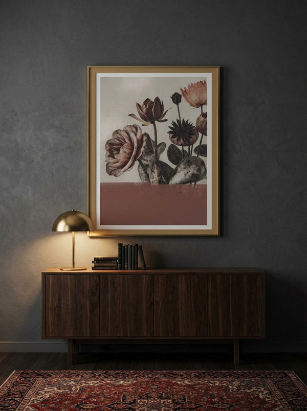 Dusty Rose Botanicals By The Art Concept | Art & Canvas Print