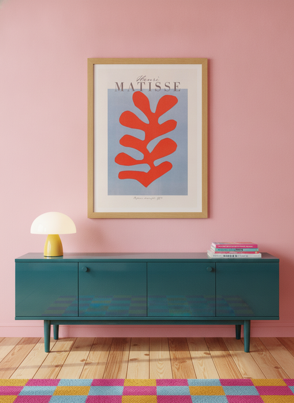 Bold Red Organic Shape By Henri Matisse | Art & Canvas Print
