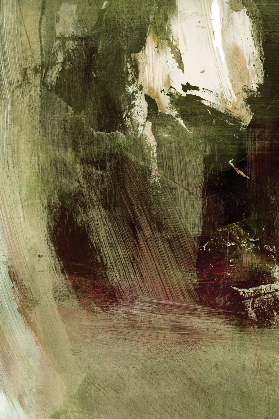 Earthy Abstract Strokes By Dan Hobday | Art & Canvas Print