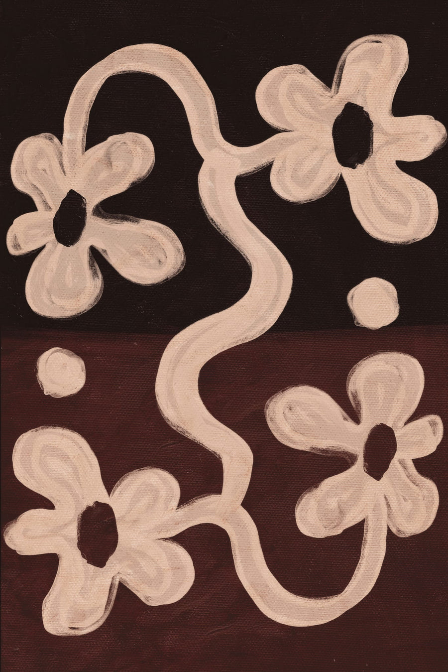 Abstract White Flowers By Treechild | Art & Canvas Print